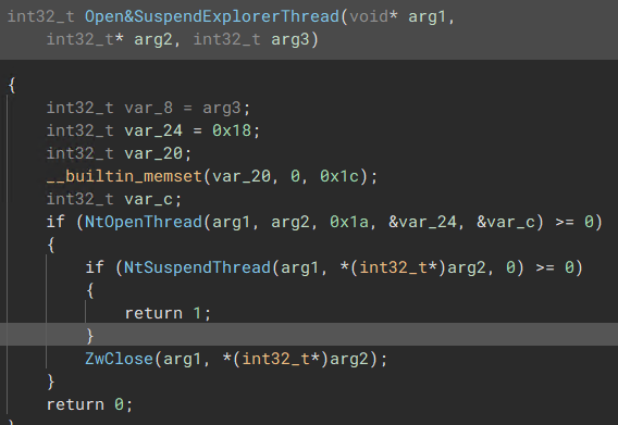 Thread Suspension