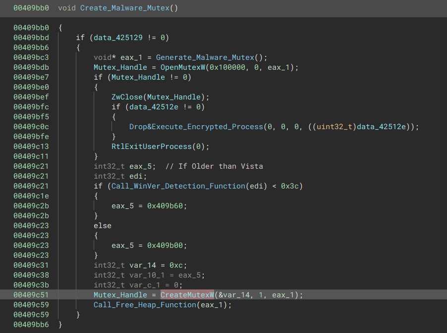 Creating Mutex