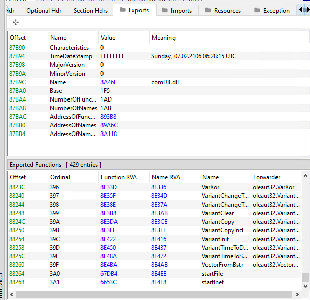 DLL Module List