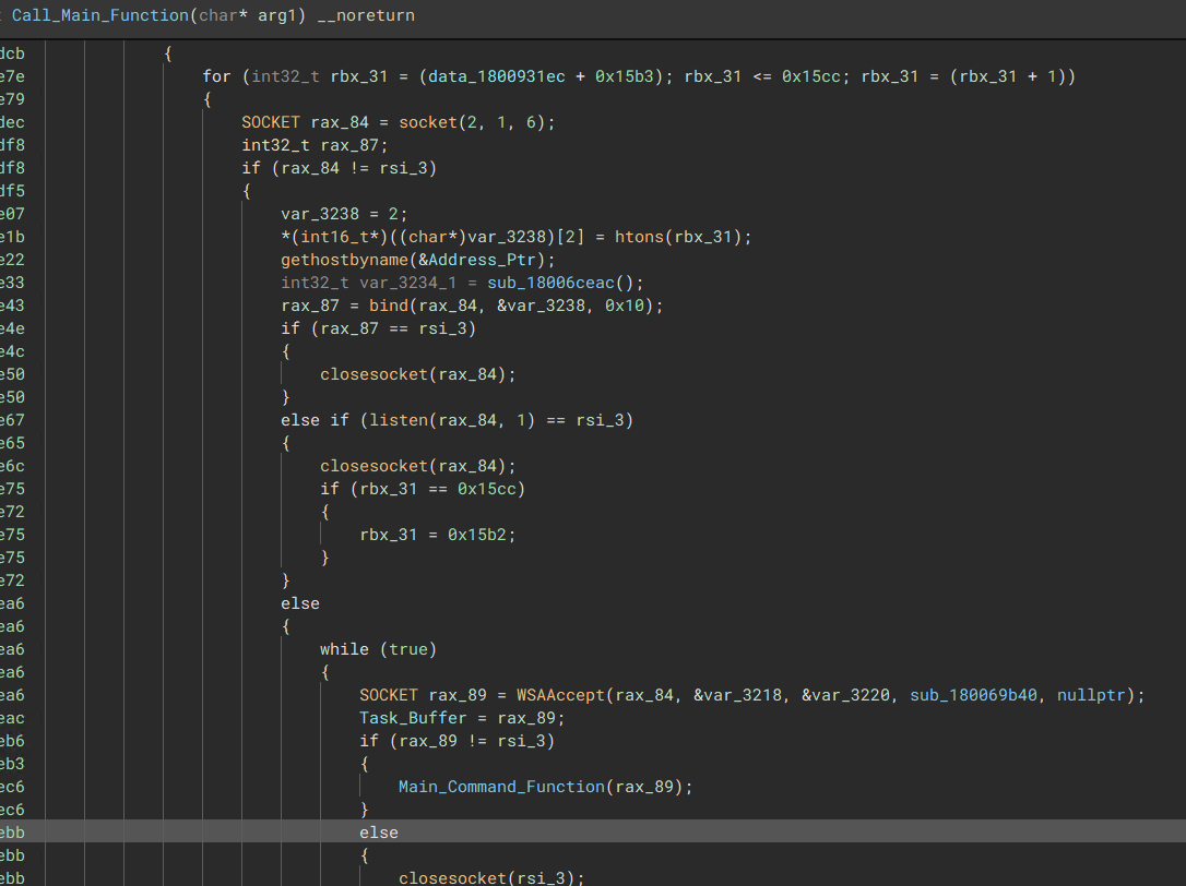 TCP Task Parsing